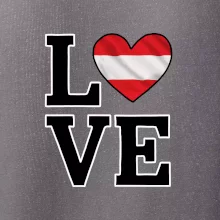 Love Rakúska vlajka