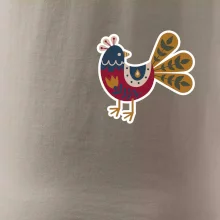 Folklór na prsníku sliepky