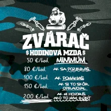 Hodinová mzda zvárač