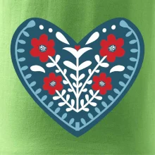 Folklór - srdce modré plné