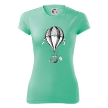 Teplovzdušný balón kreslený