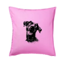 Čiernobiela karikatúra Labrador tmavý