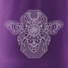 Steampunk včela čiernobiela