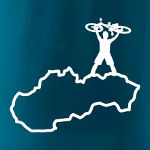 Mapa Slovenska - cyklista