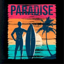 Paradise - farebný štvorec