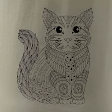 Mačka sediaca mandala