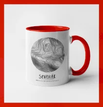 Severák - vrstevnice v kruhu