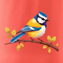 Sýkorka modrinka kreslená