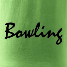 Bowling nápis písacie