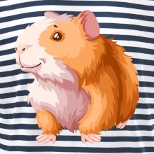 Morča - kreslené, bielo oranžové