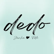 Dedo - tričko menami detí písacie písmo