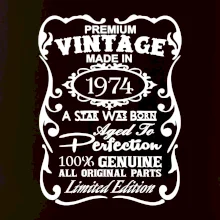 Vintage Etiketa - 1974