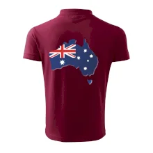 Austrália - vlajka mapa