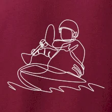 Kajak na vode jedným ťahom