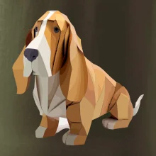 Baset zlepený z papiera