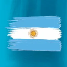 Argentína vlajka kreslená štetkou