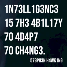 Test inteligencie - Stephen Hawking