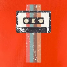 Retro kazeta - pruhy