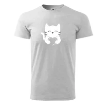 Mačka drží srdce Mačka drží srdce