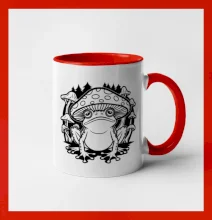 Goblincore čierna hubožaba