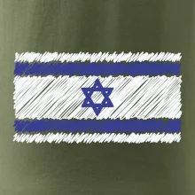 Vlajka Izrael kreslená