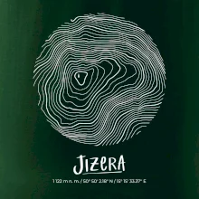 Jizera - vrstevnice v kruhu