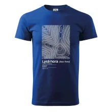 Lysá hora - vrstevnice v obdĺžniku