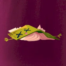 Kreslená kniha unavená