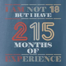 18 years 215 months of experience