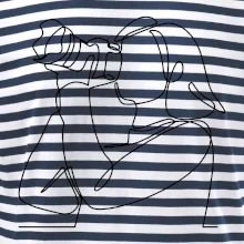 Fotografka stojaca jedným ťahom