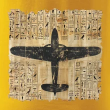 Egyptské hieroglyfy lietadlo