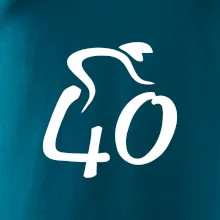 Cyklista oslavuje štyridsiatku (40)