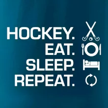 Pozemný hokej eat sleep repeat