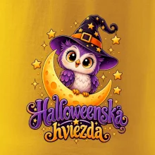 Halloweenska hviezda - sovička na mesiaci