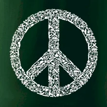 War Peace symbol icons