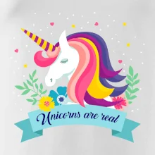 Unicorns are real dúhový Unicorns are real dúhový