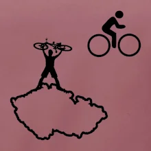 Mapa ČR + kolo na prsu Mapa ČR + kolo na prsu