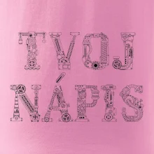 Steampunk vlastný nápis