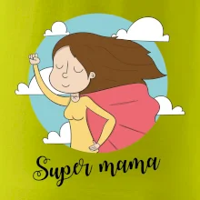 Kreslený obrázok Super mama