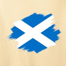Škótska vlajka kreslená štetcom