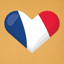 Francúzska vlajka srdca