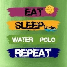 Eat sleep watter polo farebné