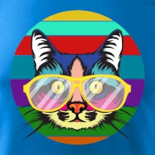 Mačka pri farebnom západe