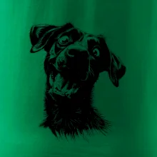 Čiernobiela karikatúra Labrador tmavý Čiernobiela karikatúra Labrador tmavý