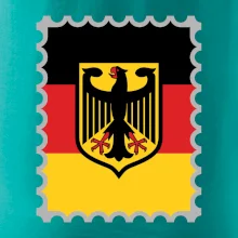 Nemecká známka - vlajka