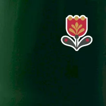 Folklór na prsníku tulipán