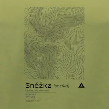 Snežka - vrstevnice v obdĺžniku