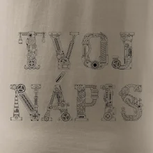 Steampunk vlastný nápis