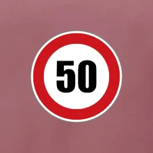 Dopravná značka - obmedzenie rýchlosti 50