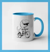 Roztomilý Dinosaurus na bicykli